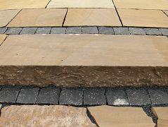Indische Grauwacke Blockstufen