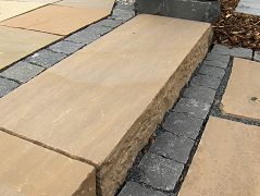 Indische Grauwacke Blockstufen