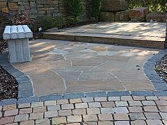 Indische Grauwacke Polygonalplatten