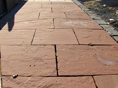 Indische Grauwacke Bodenplatten rot